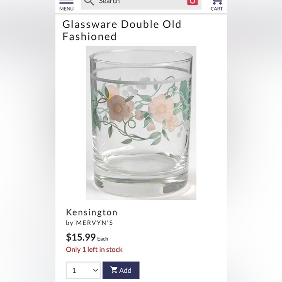 4 Vintage Kensington Double Old Fashion Glasses. 1980s. 10oz - Picture 9 of 11